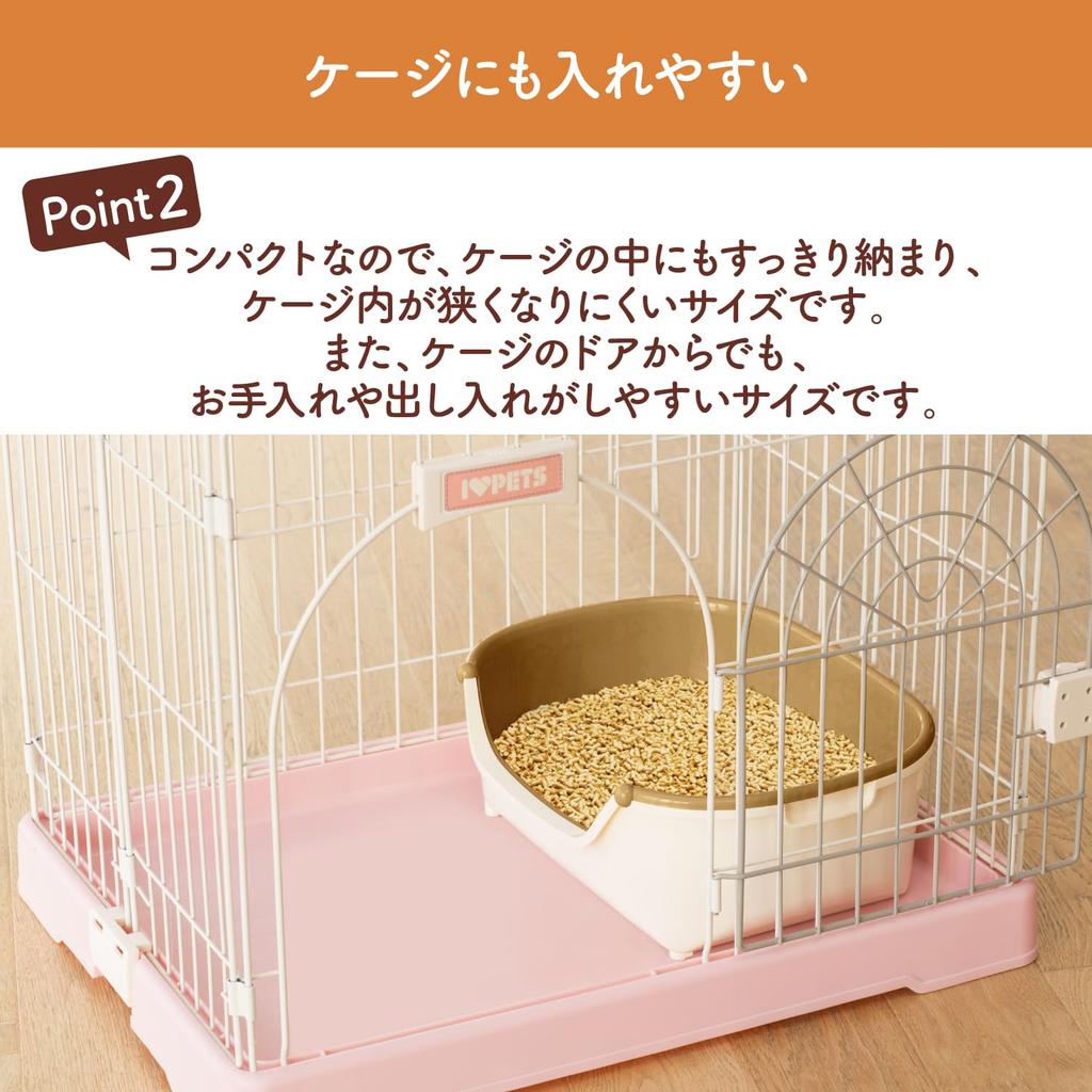 Nyantomo Clean Toilet Cat Toilet Body Set, 1 наполнитель для кошачьего туалета и простыня для Swiss Compact Ivory Pale Orange Small для кошек [примерно на месяц]