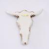 Retro Bull Skull Ornament Resin 3D Hollow Bull Skull Wall Sculpture Longhorn