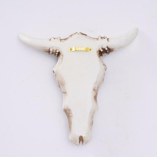 Ретро Орнамент Череп Быка Смола 3D Полый Череп Быка Настенная Скульптура Длиннорогая Корова Голова Настенный Арт Декор для Гостиной