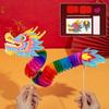 Chinese New Year Dragon Dance Decoration Paper Dancing Dragon Chinese Wedding Hand Held Toys 3D Paper Dragon Photo Props