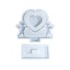 DIY Silicone Mold Heart Photo Cupids Frames Molds Beautiful Heart Shaped Frames Mould for Home Office Table Ornaments