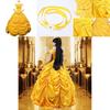 Elegant Fairytale Beauty And The Beast Princess Belle Cosplay Costume Dress For Women