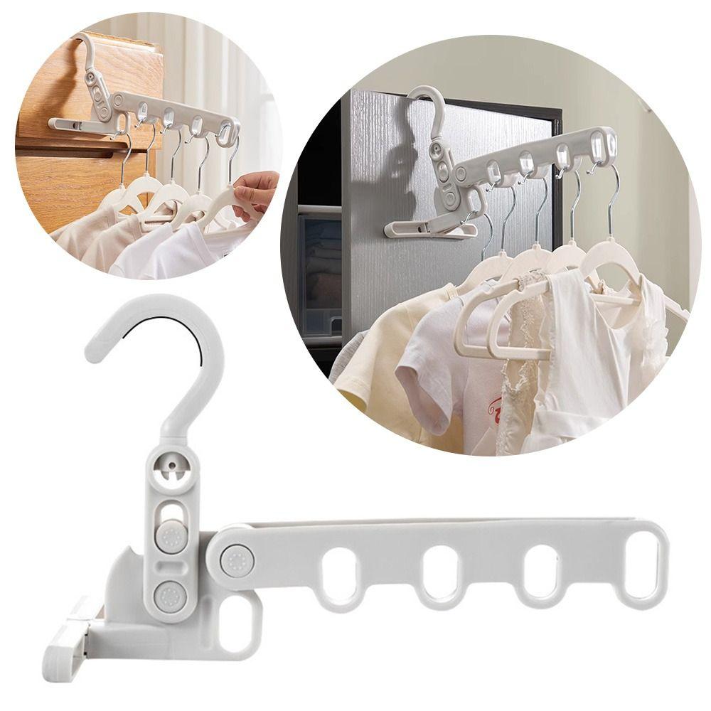 Five-hole Clothes Drying Rack Foldable Clothes Hook New Clothes Drying Artifact  Dormitories