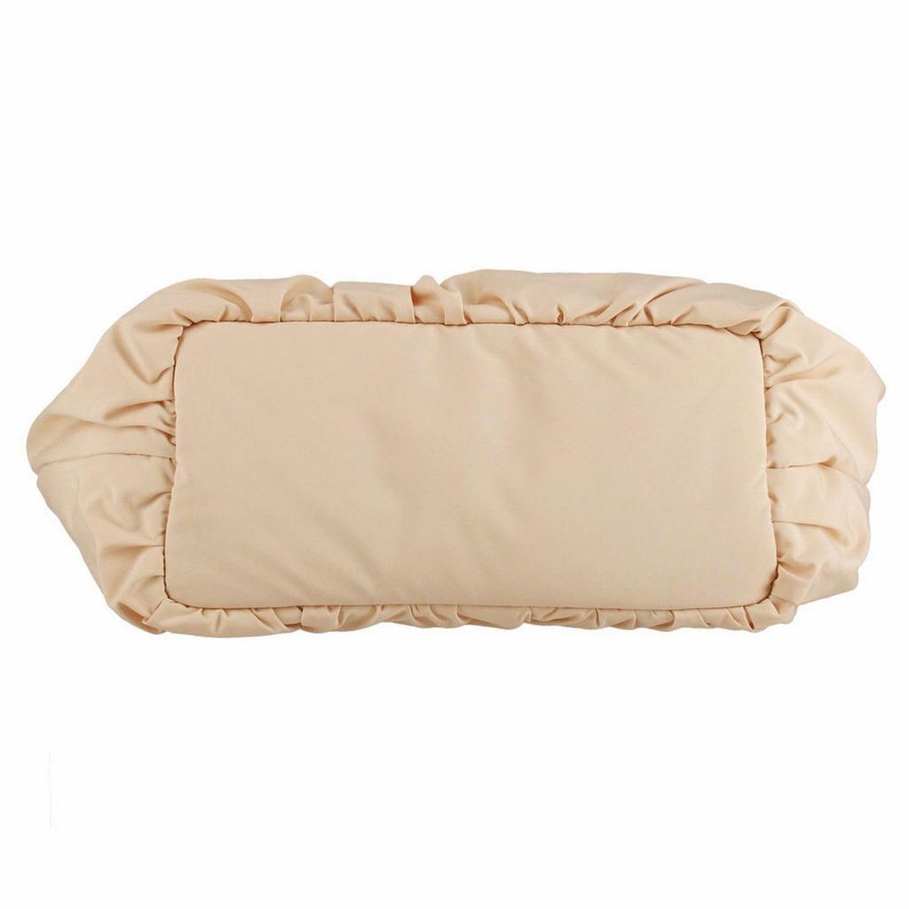 1343 Soft Pleated A4 Horizontal Tote Bag SC Medium Pumpkin [Rootote] (05 Black)