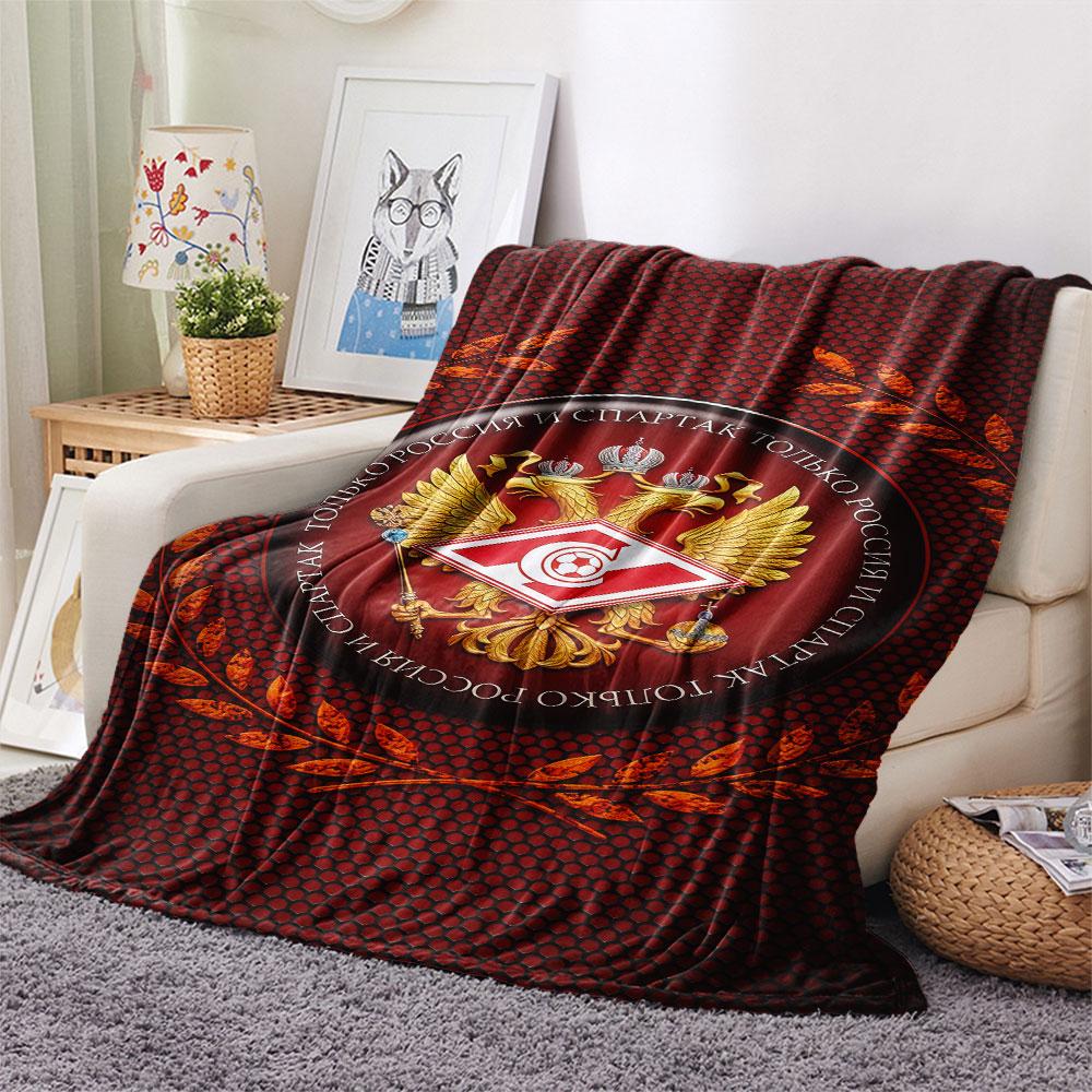 1PC Spartak Moscow Spirit Blanket, High quality Comfortable for All Seasons, Home Decor, Warmth and Comfort