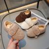 Kids' Winter Shoes Classic Simple Girls Causal Cotton Shoes Fashion Warm Fluffy Children Flat Moccasin Shoes for Boys Round-toe