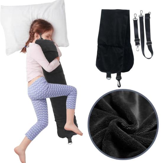 Набивная дорожная подушка, упаковываемая, наполняемая одеждой, сумка для хранения, портативная мягкая бархатная наволочка, дорожные принадлежности для самолета