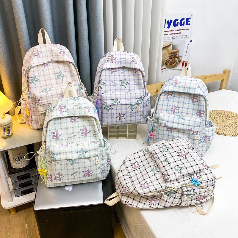 Большой вместительный легкий рюкзак с мультяшным принтом женский рюкзак школьный рюкзак для студента