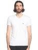 Emporio Armani One-Point V-Neck Short Sleeve Undershirt [EAU110810CC729] White/M [Parallel Import]