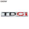 Car Styling 3D TDCI Car Trunk Metal Zinc Alloy Emblem Rear Body Tailgate Accessory Adhesive Badge