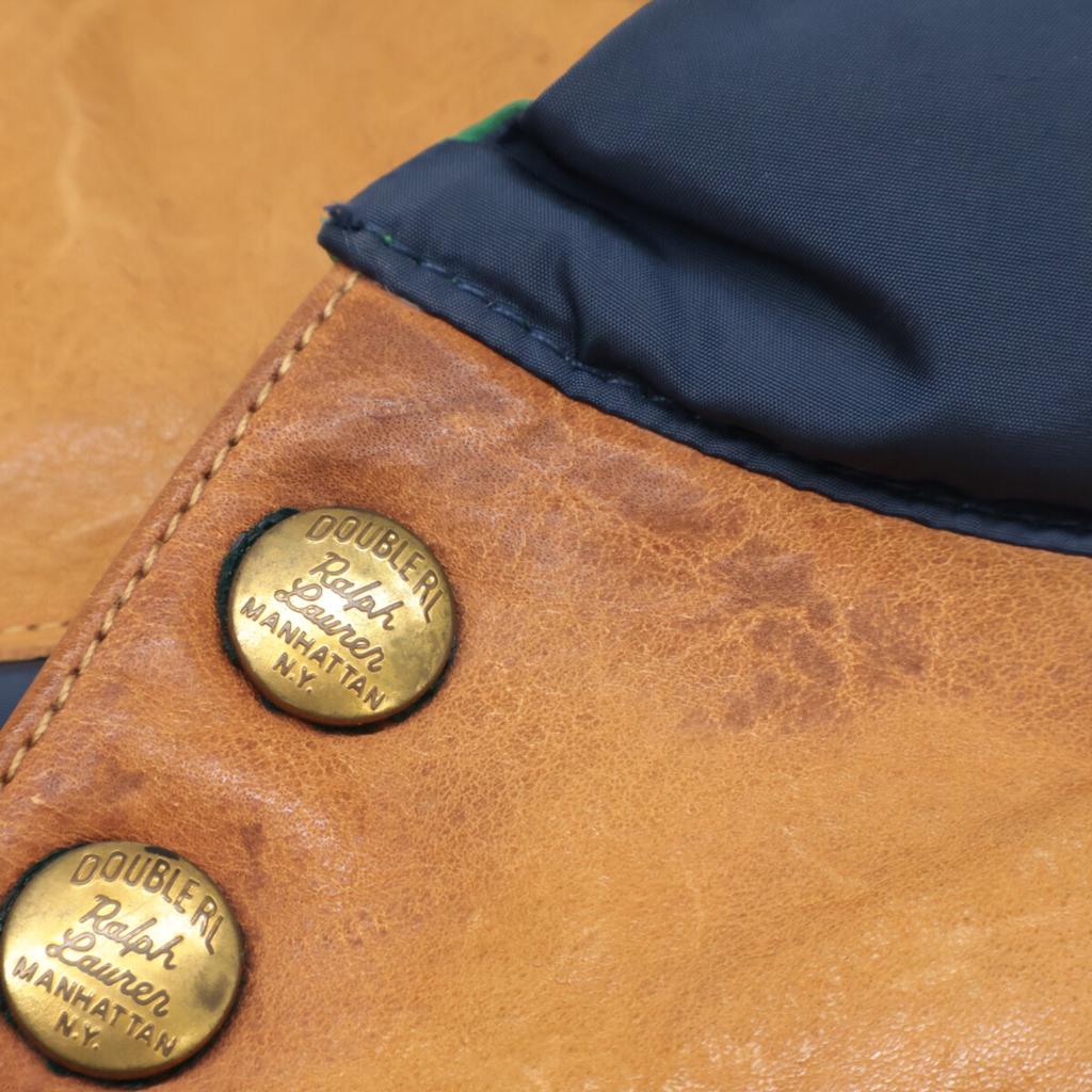 RRL Green x Navy Reversible Down Vest Rocky Mountain Best S Navy x greenUsed