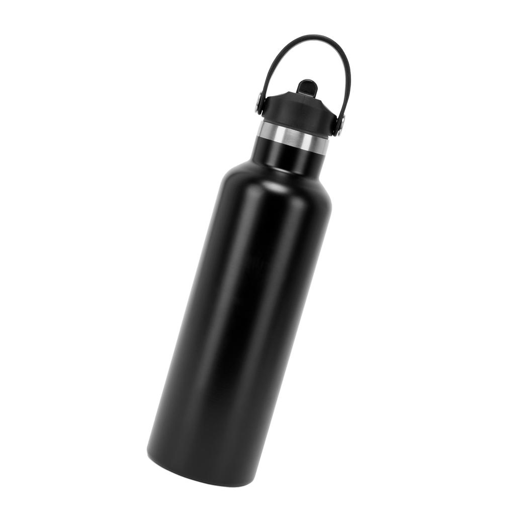 TriDri Однотонная бутылка для воды с откидной соломинкой