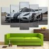 5Pcs Koenigsegg Agera Super Car Racing 5 Piece Canvas Wall Art Print HD Home Decor 5 Pieces Paintings HD Print No Framed Modern