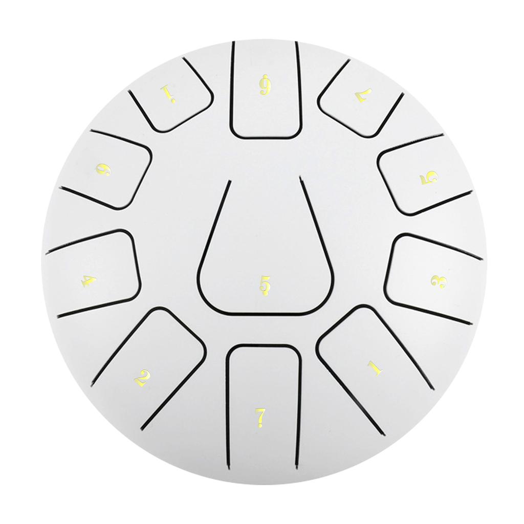 8-дюймовый стальной барабан для языка, 11 нот, хэндпан-барабан с барабанным молотком, перкуссия для ударных инструментов