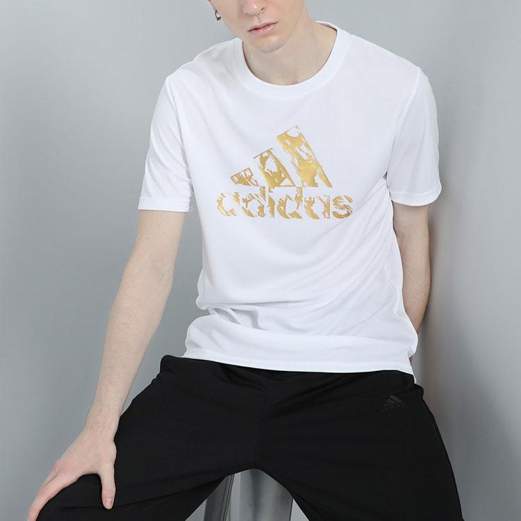 Adidas Футболка с логотипом American Retro Letter, быстросохнущая, дышащая, с круглым вырезом и коротким рукавом, унисекс, цвет белый платиновый ADITSG2P-WG