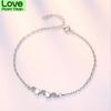 925 Sterling Silver Bracelets &Bangles For Women Sterling -Silver -Jewelry Lovely Star Bracelet Pulseira S -B113