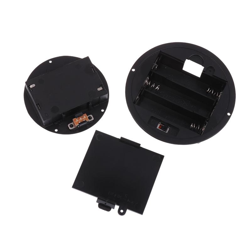 1/3Pcs 3 AAA/AA 4.5V Battery Case With Switch Cover Embedded Battery Holder Battery Storage Boxes Switch Socket Container