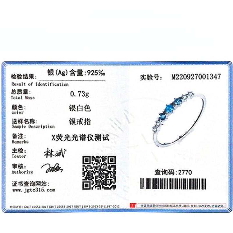 Tancise Classic 925 Sterling Silver Zircon Ring Ladies Jewelry Wedding Promise Party Gift