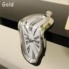 Fashion Home Art Design Wall Decor Silent Melting Clock Hanging Wall Roman Numerals