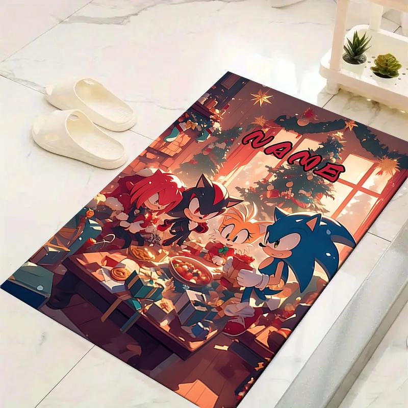 Custom 1Pc Sonic Adventure Team Sonic Rug Office Carpet Indoor Outdoor Entrance Doormat Nonslip Soft And Comfortable Living Room D2915335