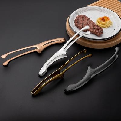 Корейский стиль Нержавеющая сталь Острый Зажим для мяса для барбекю Зажим для еды Зажим для запеченного хлеба Отель Ресторан Зажим для стейка