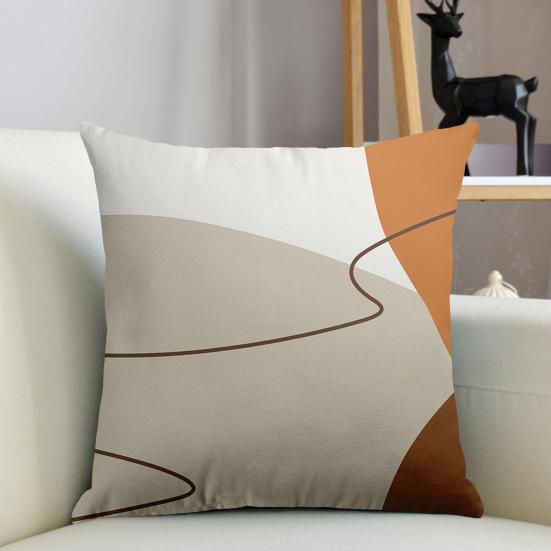 Наволочка с геометрическим принтом, моющаяся, невыцветающая наволочка, очень мягкая квадратная наволочка, украшение для дивана для дома