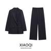 Fashion Style 2024 Autumn New Women's Clothing Wrinkle Casual Easiest for Match Suit Outwear Wide Leg Pants 8020759