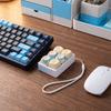 Mini 6 Keys Football Keyboard Keychain 6 Keys Fidget Keychain  Bag Pendant