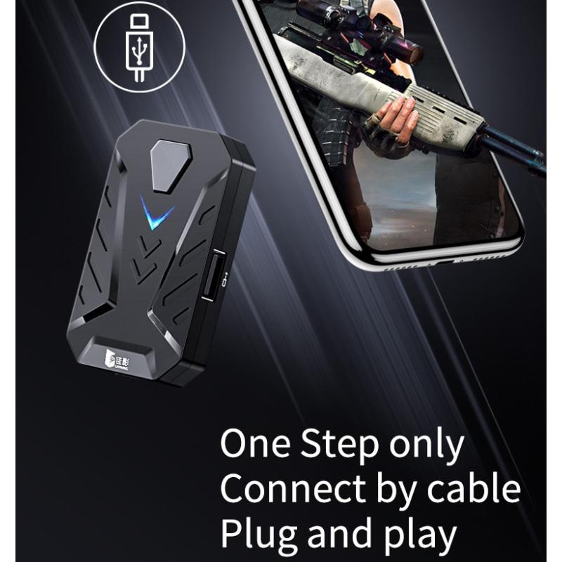 Игровой конвертер Bluetooth 5.0 Мобильный контроллер Игровая клавиатура Конвертер мыши для Android