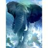 Алмазная картина Слон, полная круглая Алмазная мозаика, животное, Алмазная вышивка, картина со стразами, подарок 30x40 см/12x16 дюймов