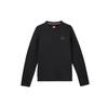 Solid Color Fitted Long Sleeve Sweatshirt Men Tops Black FB7917-010