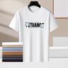 Loose Summer T-Shirt for Men with Cotton Fabric & Printed  O-Neck Tee Shirt