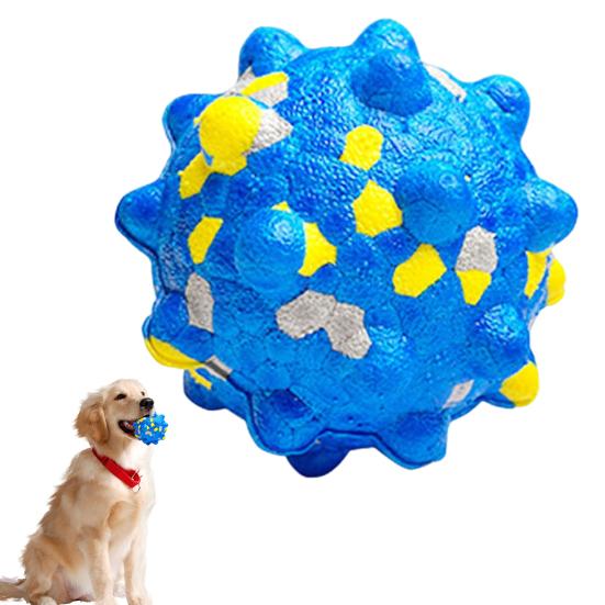 Неразрушимая игрушка для жевания собак. Прочный мяч для прорезывания зубов у собак, для агрессивных любителей жевать. Интерактивные прыгучие мячи из попкорна для больших, средних и маленьких собак.