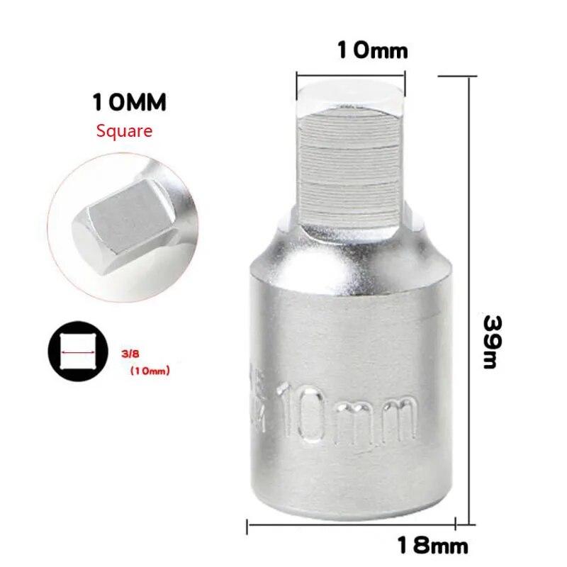 M16 H17 S8 S10 Пробка сливного отверстия масляного картера Торцевой ключ 3/8 дюйма Привод Авторемонт Коробка передач Винт Гаечный ключ Инструмент для ремонта автомобиля