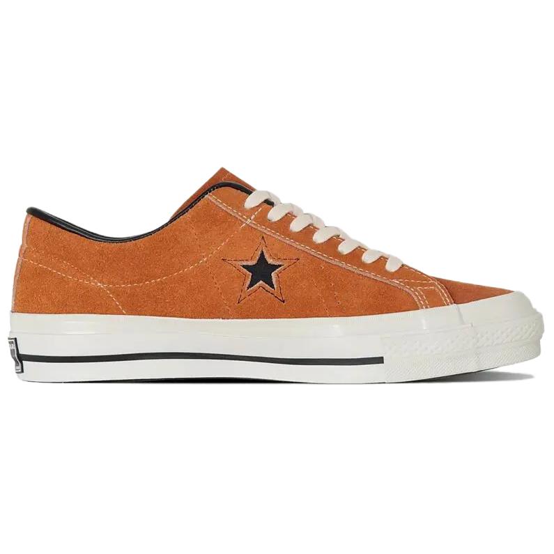 Converse One Star J Vtg Удобные Универсальные Нескользящие Прочные Низкие Скейтбордические Кроссовки Унисекс Оранжевые 35200750