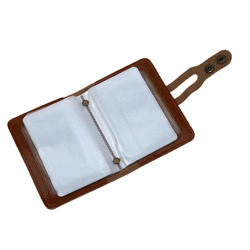 Мужская сумка для карт из искусственной кожи с большой емкостью, винтажная застежка, противоугонный чехол для кредитных карт, прозрачный бумажник для визиток