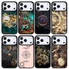 Steampunk Gears Vintage Time Machine Phone Case For Apple iPhone 17 air 16 Pro Max 15 Pro Max 14 13 12 11 Mini Back Cover