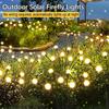 6/8/10 LED Solar Firefly Lights Outdoor Waterproof Garden Lamps Swing with Wind Flexible Wire Lawn Pathway Decorative Light for Patio Yard