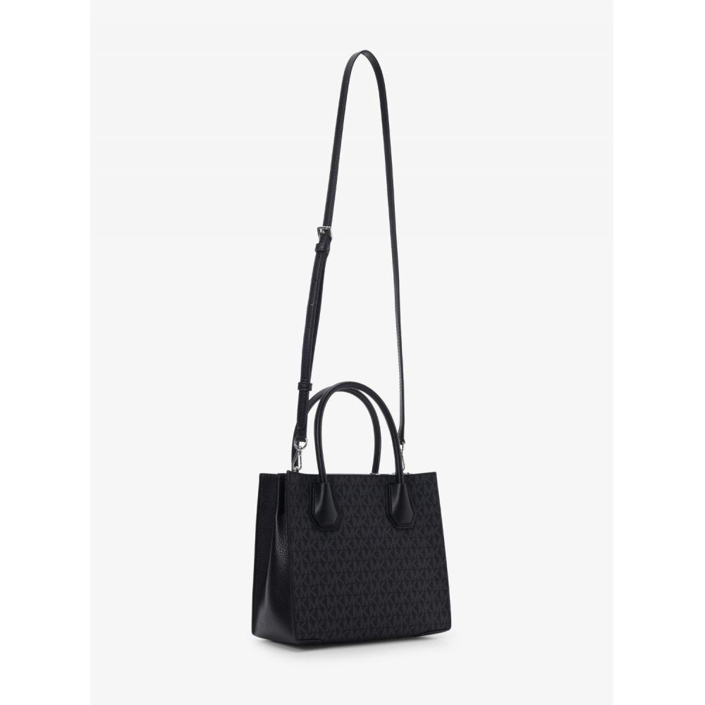 Michael Kors Сумка-шоппер Mercer через плечо, средняя, с фирменным логотипом MK 35t1sm9m2b1 Черный