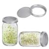 Банка для проращивания Mason Jar из нержавеющей стали, 32 унции, с широким горлом и держателем для сетки-фильтра