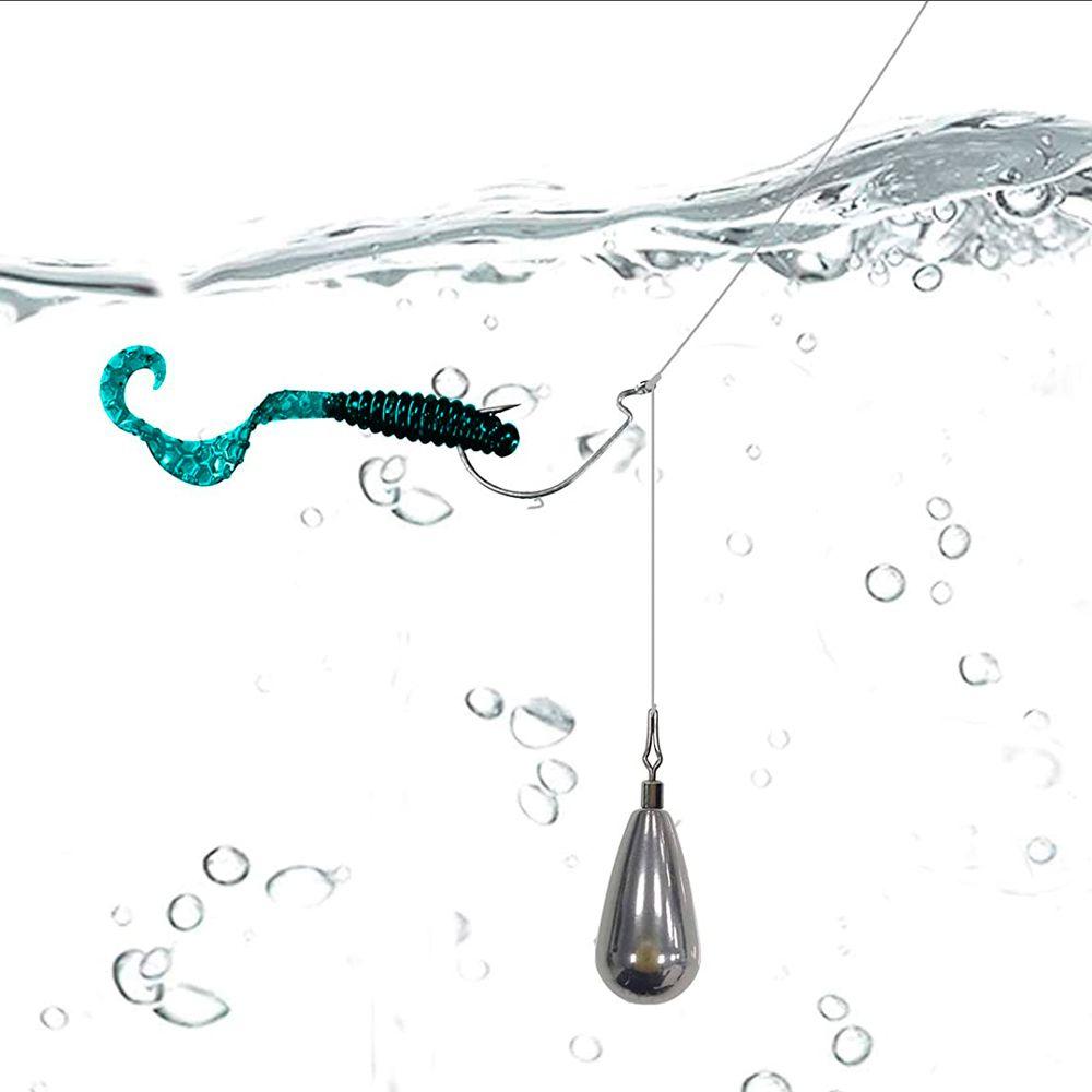 Drop Shot Weights 360 Degree Rotatable Hook Connector Line Sinkers Fishing Tungsten Fall Sinker