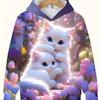 Kids Clothes Girl Hoodies Long Sleeve 3D Cute Animals Print Children Spring Fall Clothes Casual Kawaii Outdoor Girl Clothes Tops