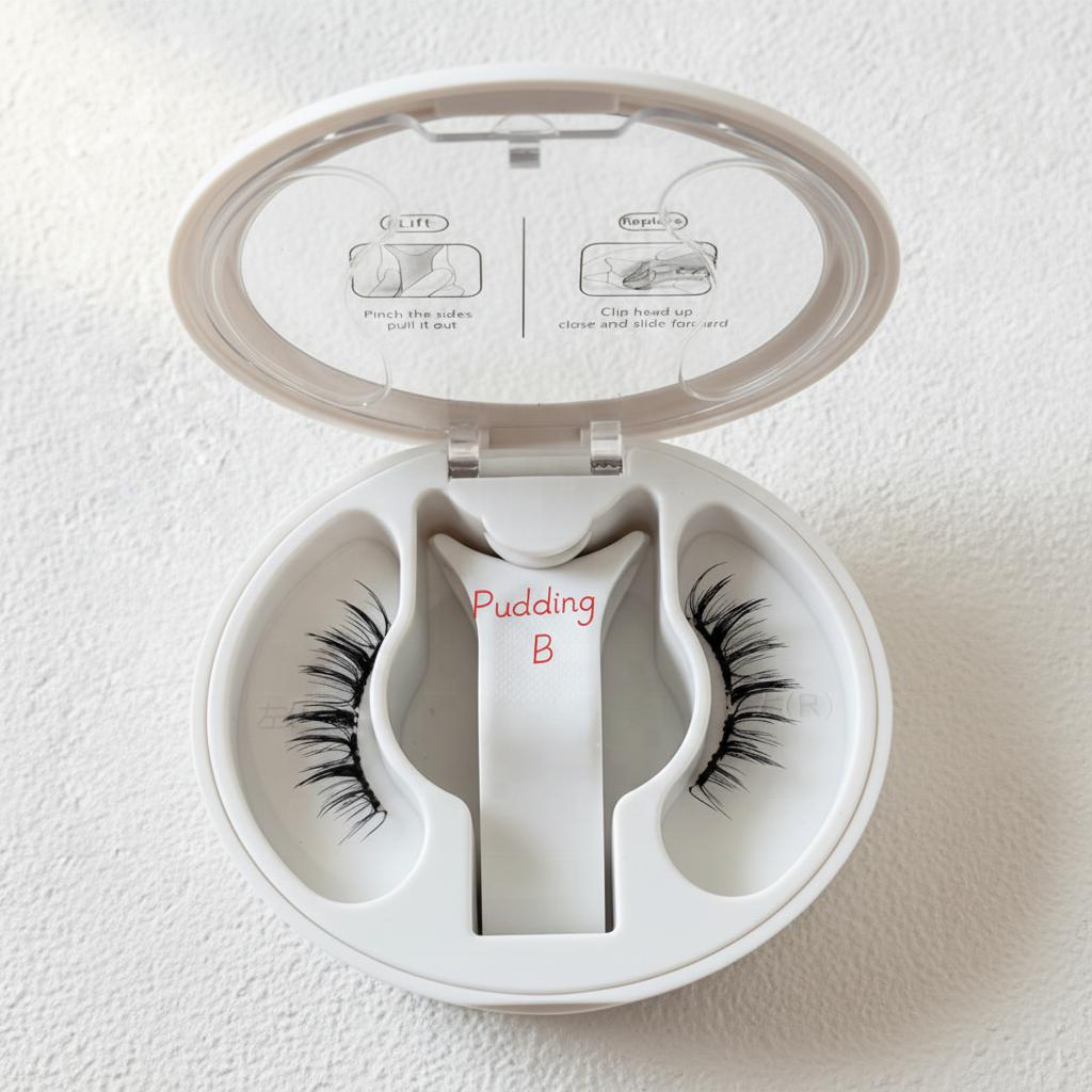 Soft Magnetic Eyelashes Set with Magnetic Liner & Applicator Vegan Cruelty-Free Reusable Lashes