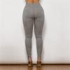 Shascullfites Мелоди Грей Леггинсы для тренировок Формирующие леггинсы Женские для упражнений Фитнес Стрейч Пуговицы Ширинка Пуш-ап Сексуальные Женские