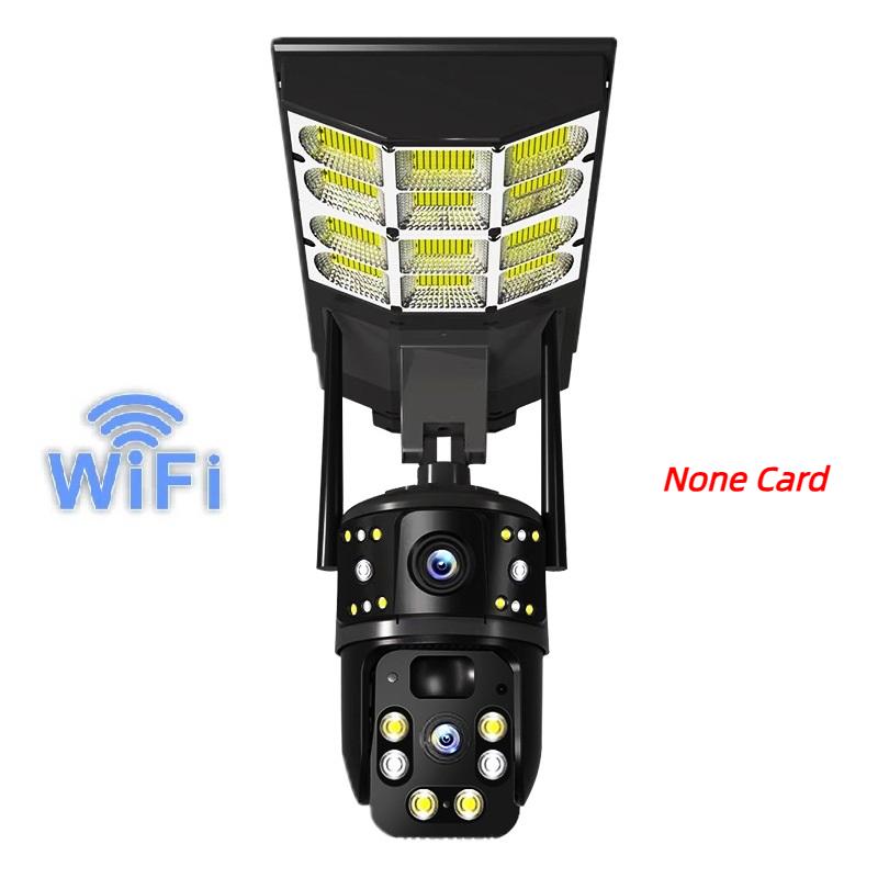 Solar Street Light Three Screen Monitoring Camera, Outdoor Day and Night Full-color Mobile Phone Remote Wireless Camera