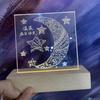Прямоугольная светодиодная подставка-дисплей из смолы, пьедестал, хрустальная, деревянная, подсвечиваемая подставка, ночная светодиодная лампа, основание для светодиодной лампы