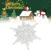 12cm Big Christmas Ice White 3D Snowflake Plastic Glitter Xmas Hanging Pendant for Home Party Wedding Tree Decoration Hot