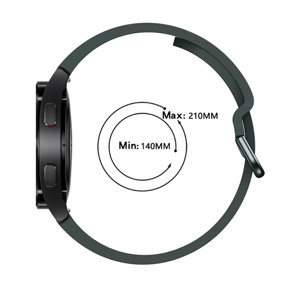 Силиконовый ремешок для часов Samsung Galaxy Watch 7 6 4 / Watch 5 40 мм 44 мм ремешок для часов Watch 4 Classsic 42 мм 46 мм / Watch 5 Pro