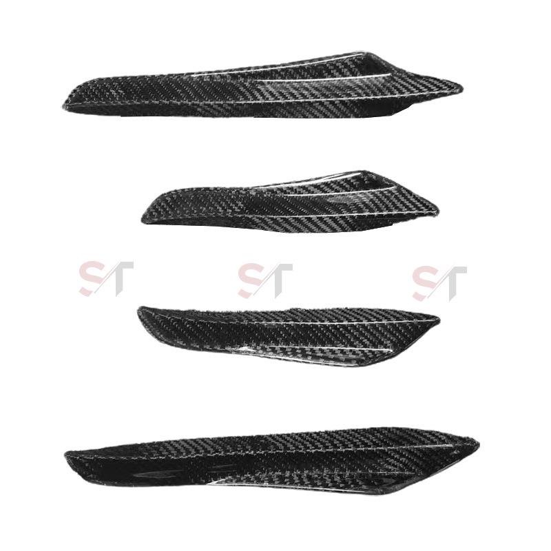 BMW 3 Series G20/G28 Carbon Fiber TA Style Front Lip Splitter Wind Deflectors