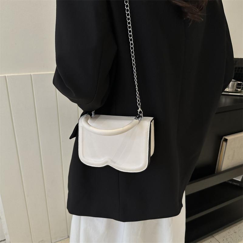 Stylish Small Square Pu Handbag For Women Trendy Crossbody Bag With Synthetic Leather Lining